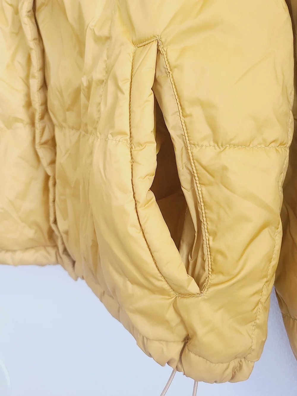 Madewell Mustard Yellow Puffer Jacket - Lightweight Warmth - Picture 2 of 10